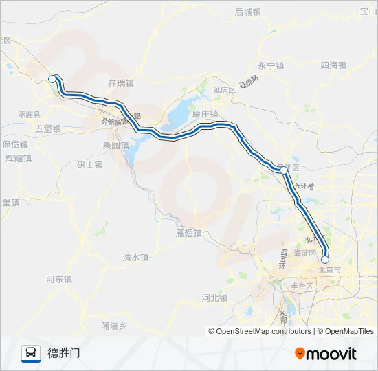 880下花园 Bus Line Map