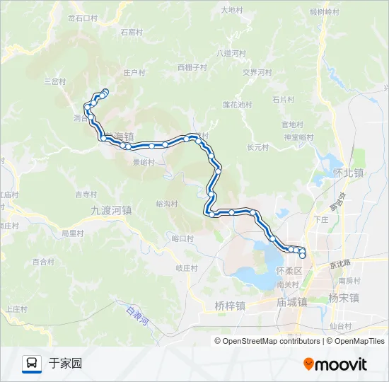 916响水湖 Bus Line Map