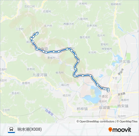 916响水湖 Bus Line Map