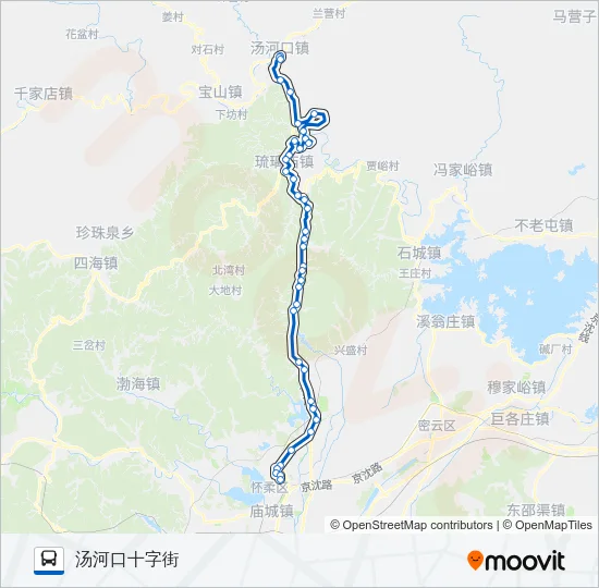 916狼虎哨 Bus Line Map
