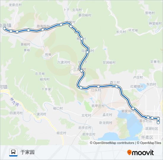 916龙泉庄 bus Line Map