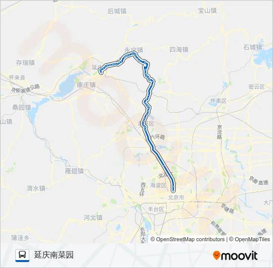 925德胜门 Bus Line Map