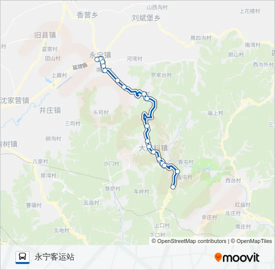 925解字石 Bus Line Map