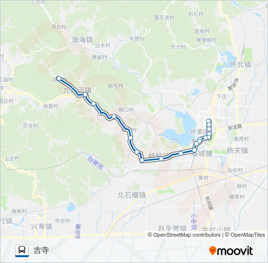 936支吉寺 Bus Line Map