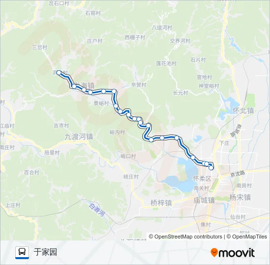 H23六渡河 Bus Line Map
