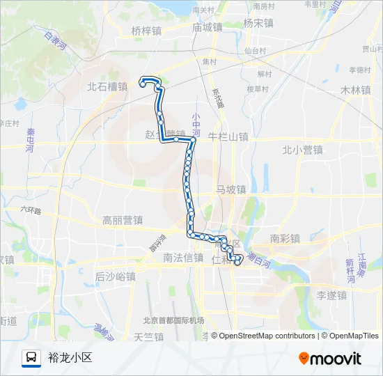 顺11刘各庄 Bus Line Map