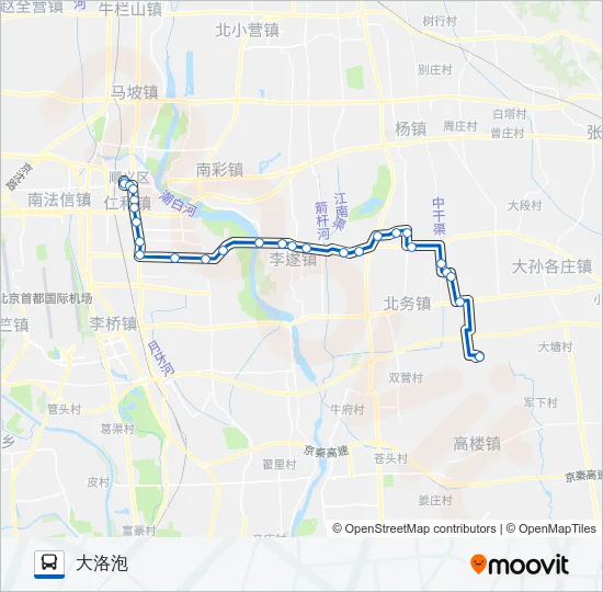 顺17大洛泡 Bus Line Map