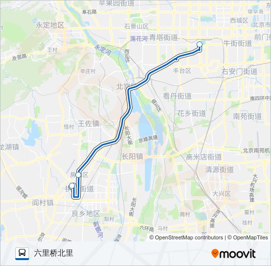 616区间快车 bus Line Map