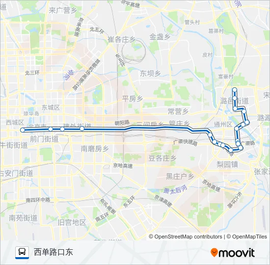 667-1联运 Bus Line Map