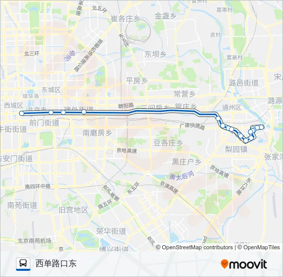 668-1联运 Bus Line Map