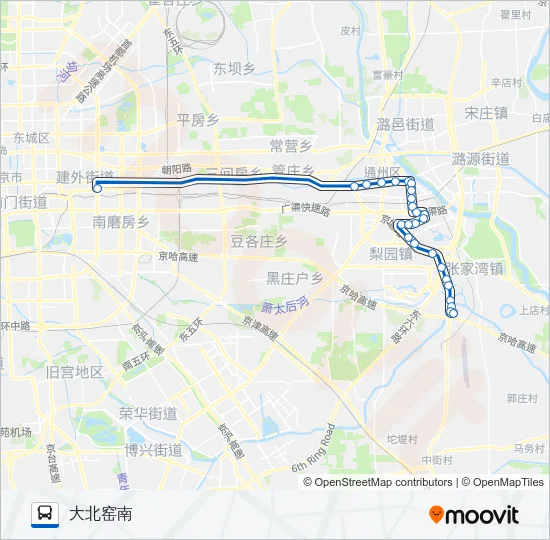 806祥和乐园 Bus Line Map