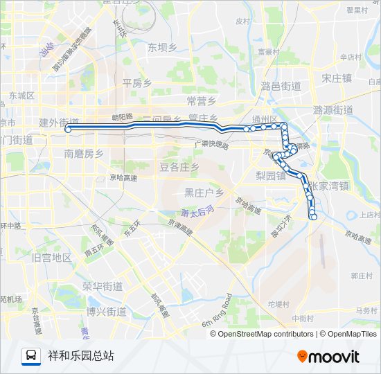 806祥和乐园 bus Line Map