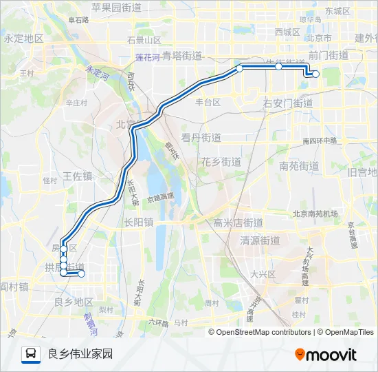 837区间快车 Bus Line Map