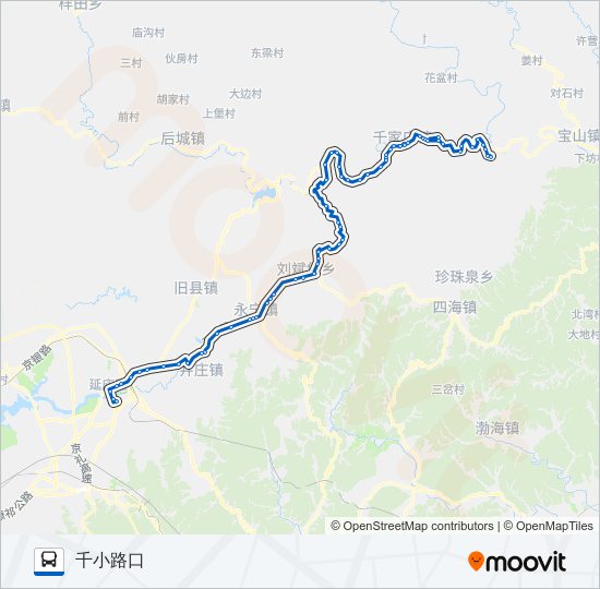 925支菜木沟 bus Line Map