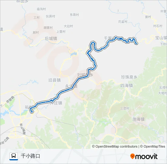 925支菜木沟 Bus Line Map