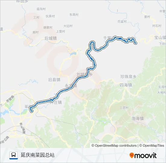 公交925支菜木沟路的线路图