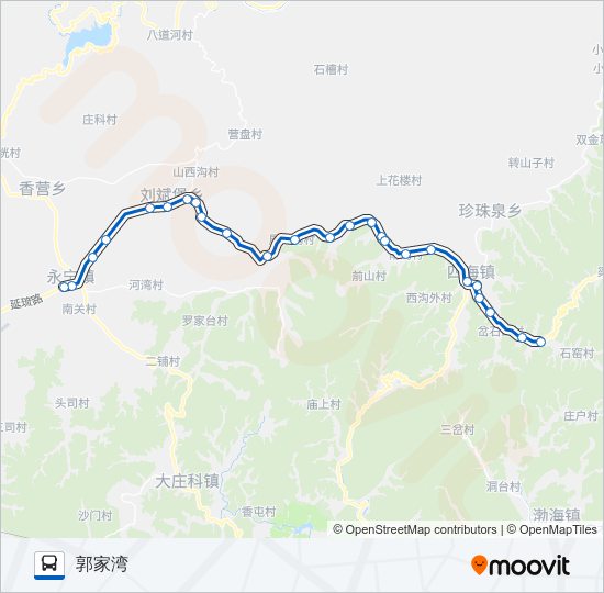 925支郭家湾 bus Line Map