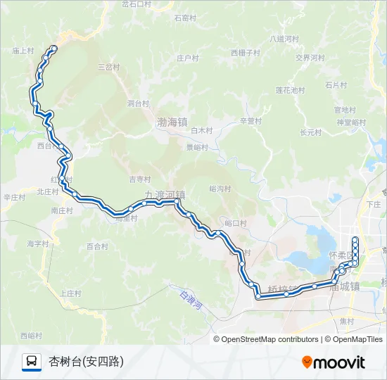 936支杏树台 Bus Line Map
