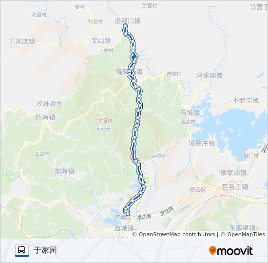 936支汤河口 bus Line Map