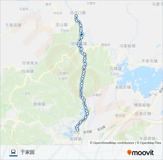 936支汤河口 Bus Line Map