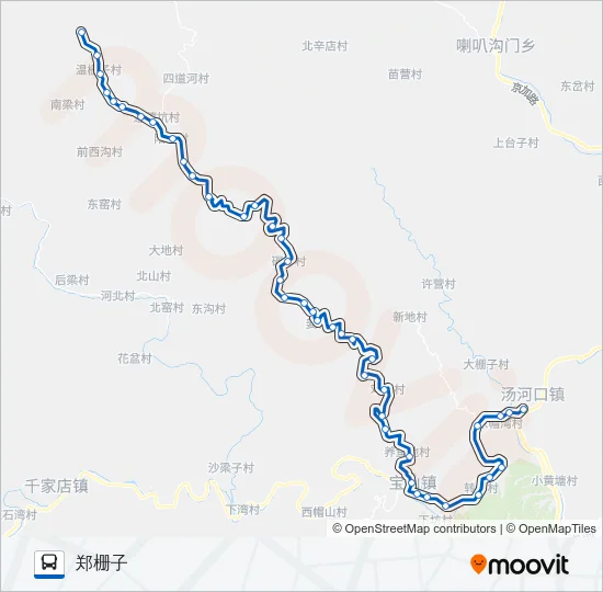 936支郑栅子 Bus Line Map