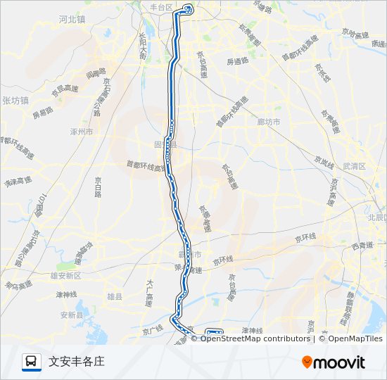 943文安专线 bus Line Map