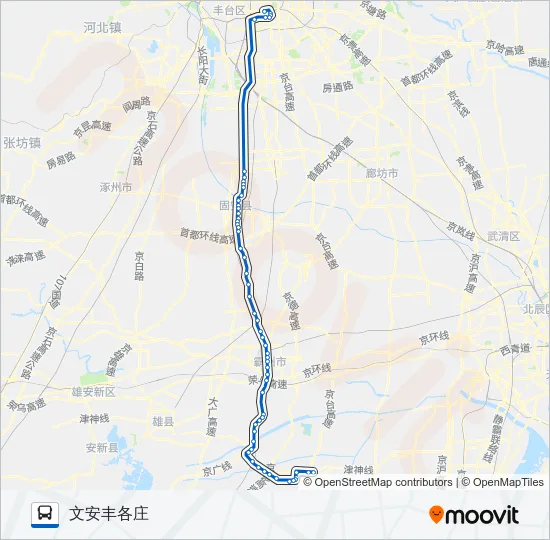 943文安专线 Bus Line Map
