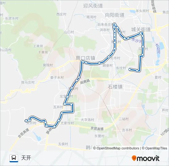 房26定府辛庄 Bus Line Map