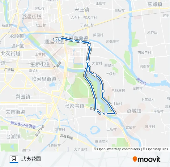 通州森林公园2 Bus Line Map