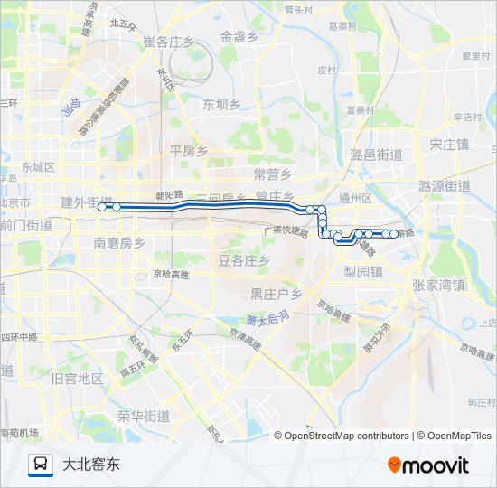 公交647-312联运路的线路图