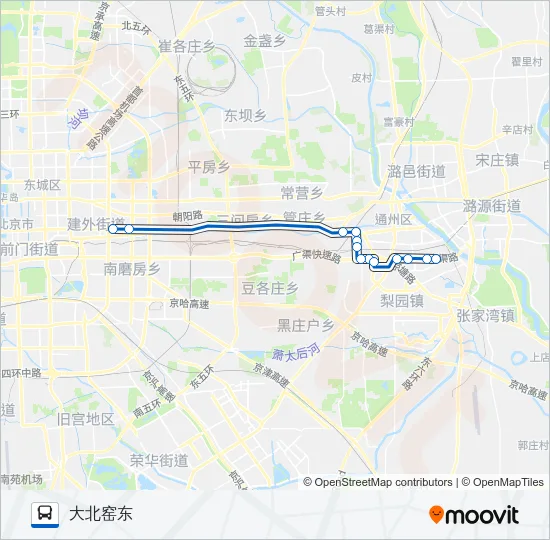 公交647-312联运路的线路图