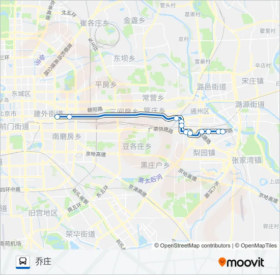 公交647-312联运路的线路图