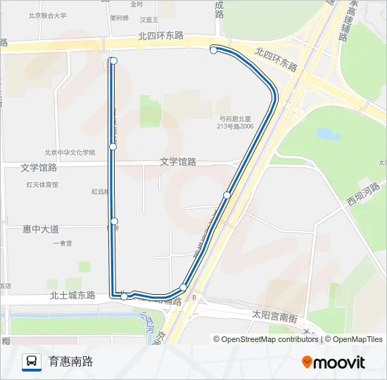 联运119-125 Bus Line Map