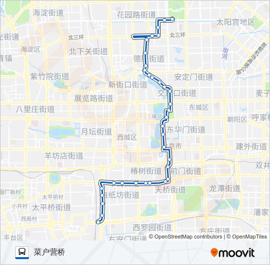 公交5路的线路图
