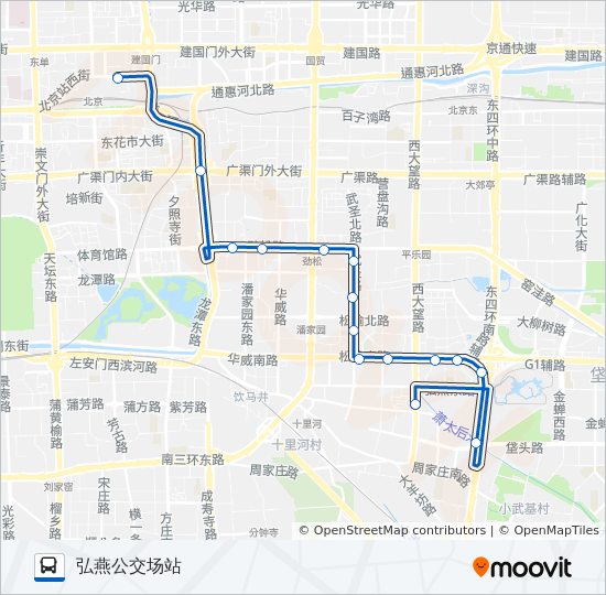 29路线 日程 站点和地图 弘燕公交场站 更新