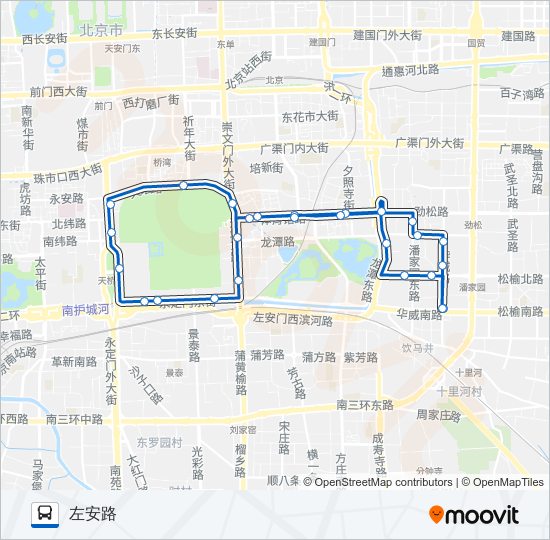 公交36路的线路图