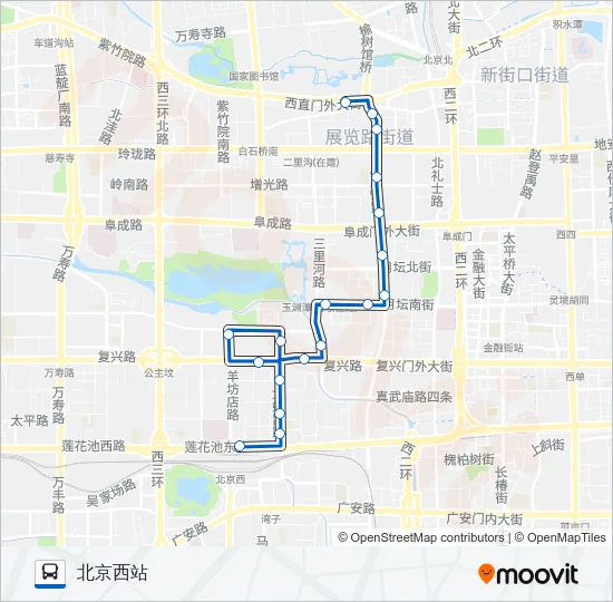 65 Bus Line Map