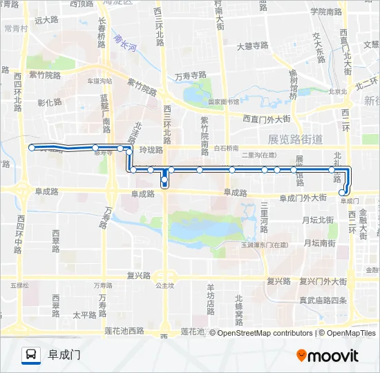 73 Bus Line Map