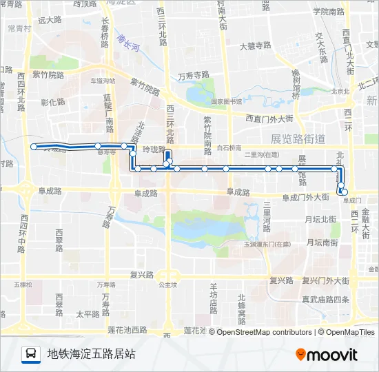 73 Bus Line Map