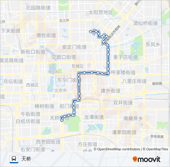 公交110路的线路图