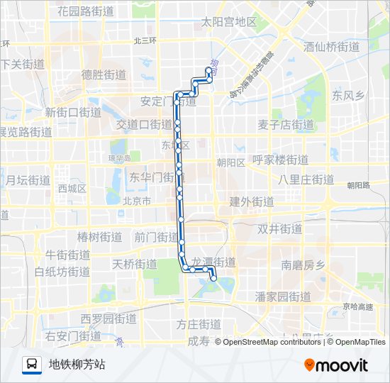 公交116路的线路图