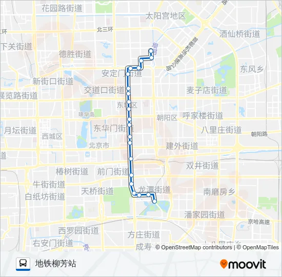 公交116路的线路图