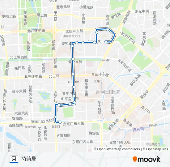 公交125路的线路图