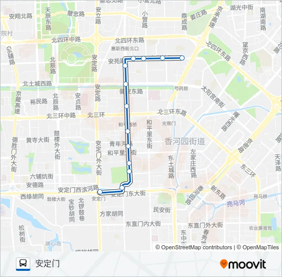 公交125路的线路图