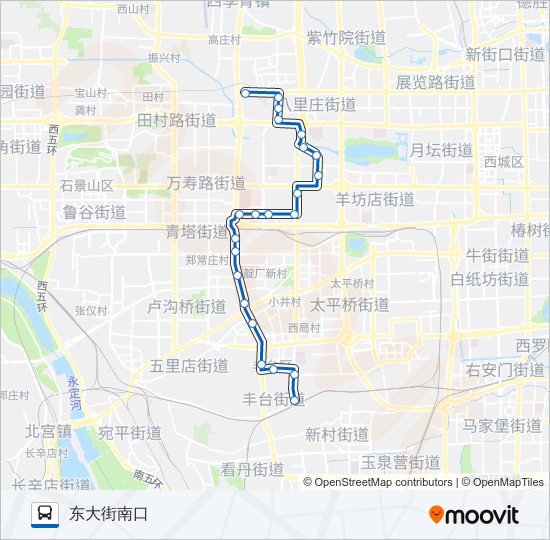 335 bus Line Map