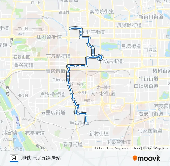 335 Bus Line Map