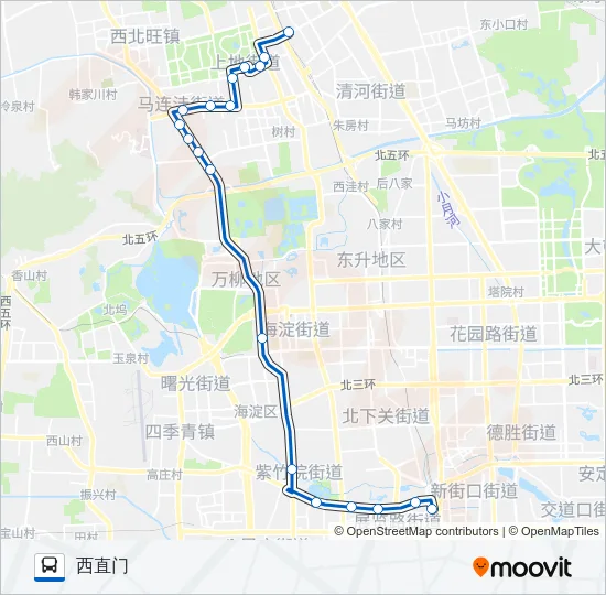 362 Bus Line Map