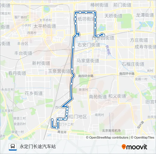 381 Bus Line Map
