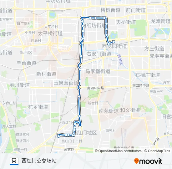 381 Bus Line Map