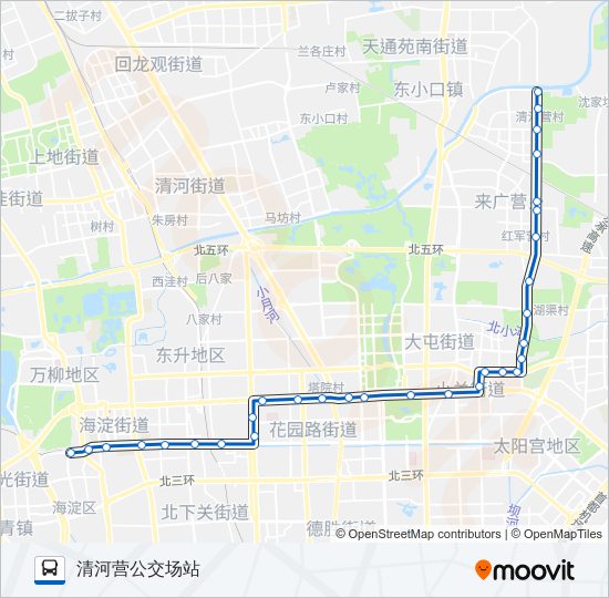 386 bus Line Map